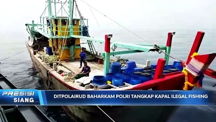 Ditpolairud Baharkam Polri Tangkap 2 Kapal Asing Illegal Fishing