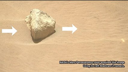 Perseverance Rover Capture Dragging Stone Pattern on Sand to a long distance