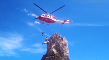 Limone Piemonte (CN) - Recuperato escursionista sulla via ferrata di Valletta (07.05.21)