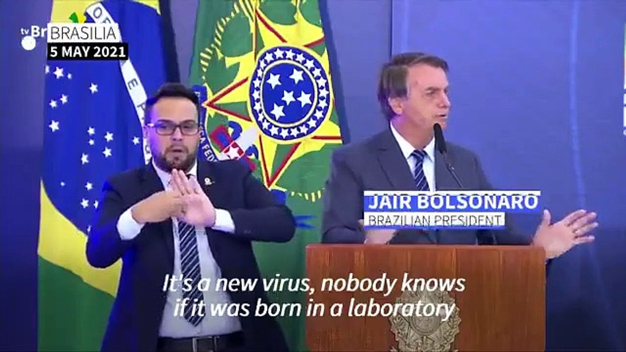 Bolsonaro habla muy claro para que todos le entiendan: "Es un virus que nadie sabe si nació en un laboratorio"