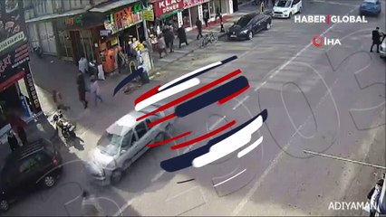 Dikkatsizliğin yol açtığı kazalar kamerada