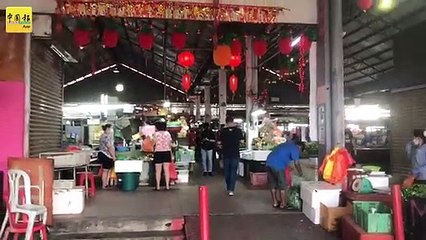 锡米山巴刹重开  40%小贩开摊   顾客减70%