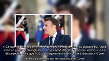 Coronavirus Emmanuel Macron se dit « tout à fait favorable » à la levée des brevets sur les vaccin