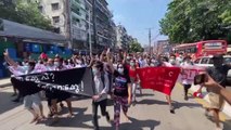 Myanmar'da darbe karşıtı protestolar sürüyor