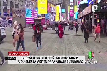 Tải video: La ciudad Nueva York ofrecerá vacunas gratis en principales atractivos