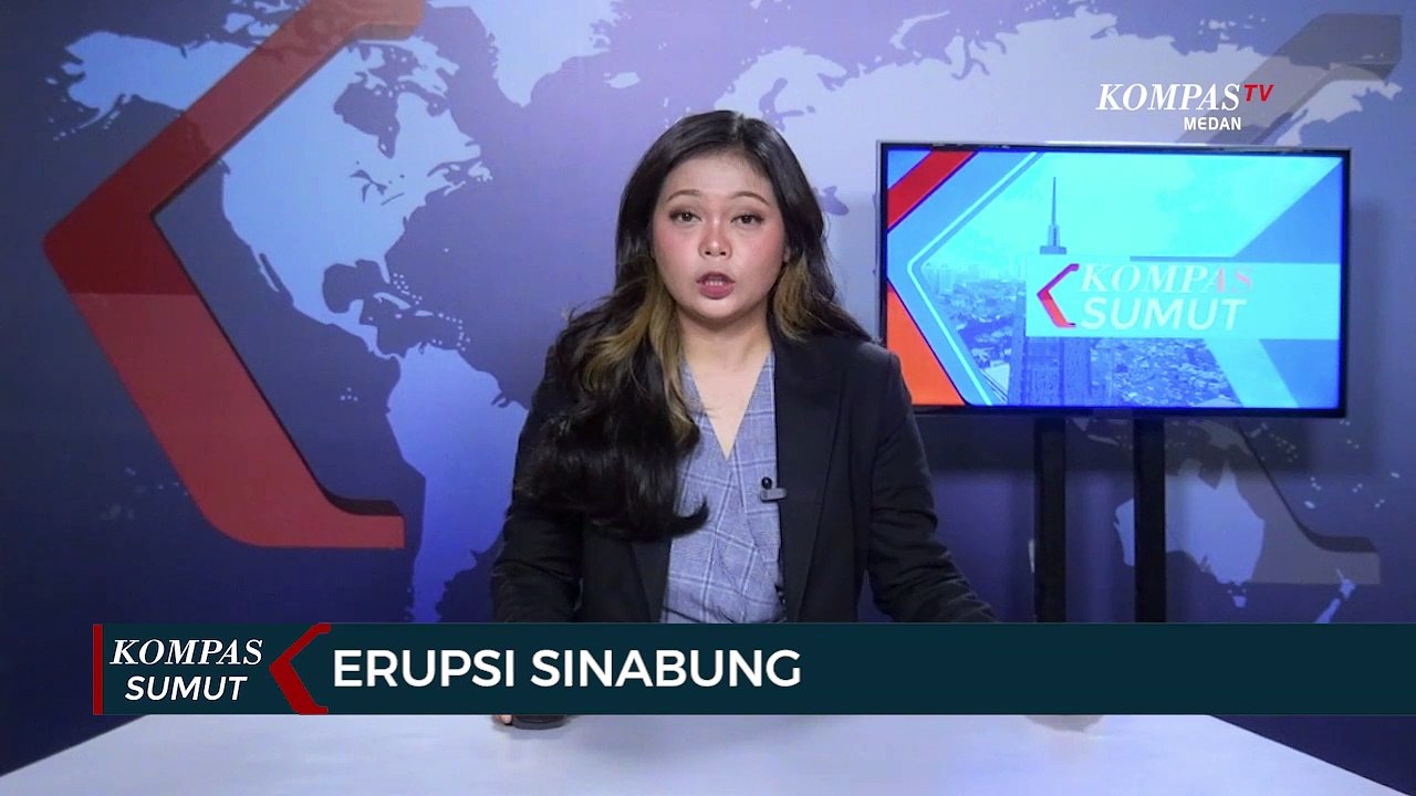 Gunung Api Sinabung di Kabupaten Karo Kembali E...