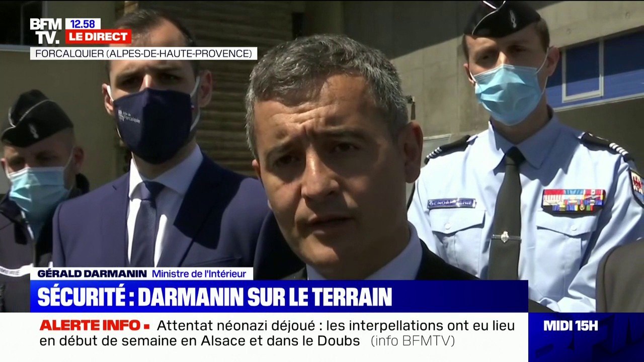 Gérald Darmanin sur le policier tué à Avignon: "Tous les moyens de la police sont mis à la disposition de la justice pour retrouver les auteurs"