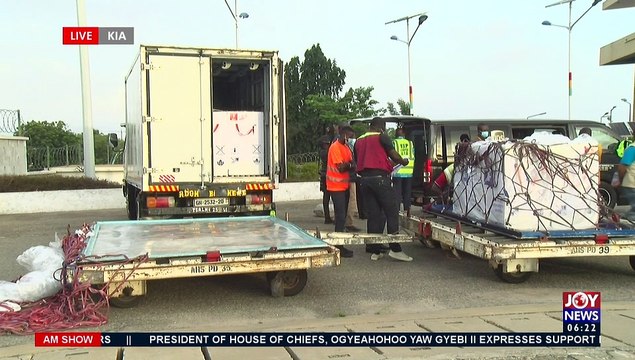 Covid-19 Inoculation: Ghana takes delivery of 350,000 doses of vaccines - AM News on JoyNews (7-5-21)