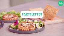 Tartelettes à l'oignon et au Grana Padano