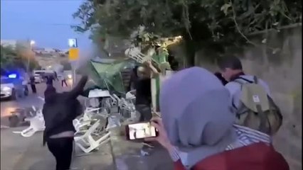 Disturbios entre palestinos y colonos israelíes