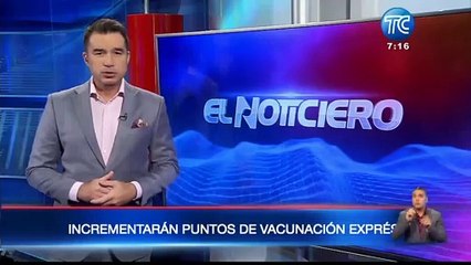 Puntos de vacunación exprés se replicará en más provincias del Ecuador