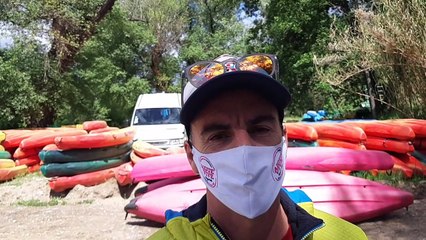 Sébastien Papillaud, président de la fédération des loueurs de canoës de l'Ardèche