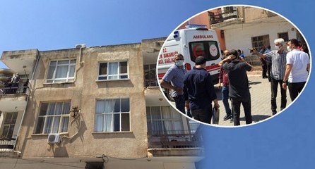 Kızları uyurken eşini vahşice katletti