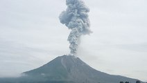 Indonesian volcano spews ash and debris