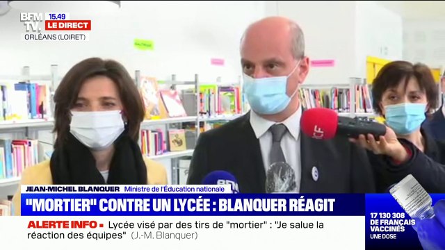 Lycée visé par des tirs de mortiers: Jean-Michel Blanquer dénonce une attaque scandaleuse