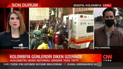 CNN International muhabiri aktardı: Kolombiya'da neler oluyor?