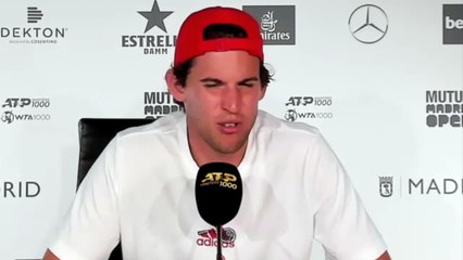 ATP - Madrid 2021 - Dominic Thiem : "I'm surprised to be in the semi-finals ..."