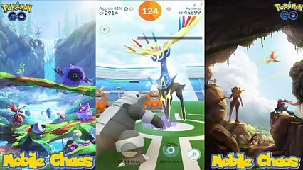 This is my first encouter with a Xerneas.  got it!   #shorts #xerneas #pokemongo