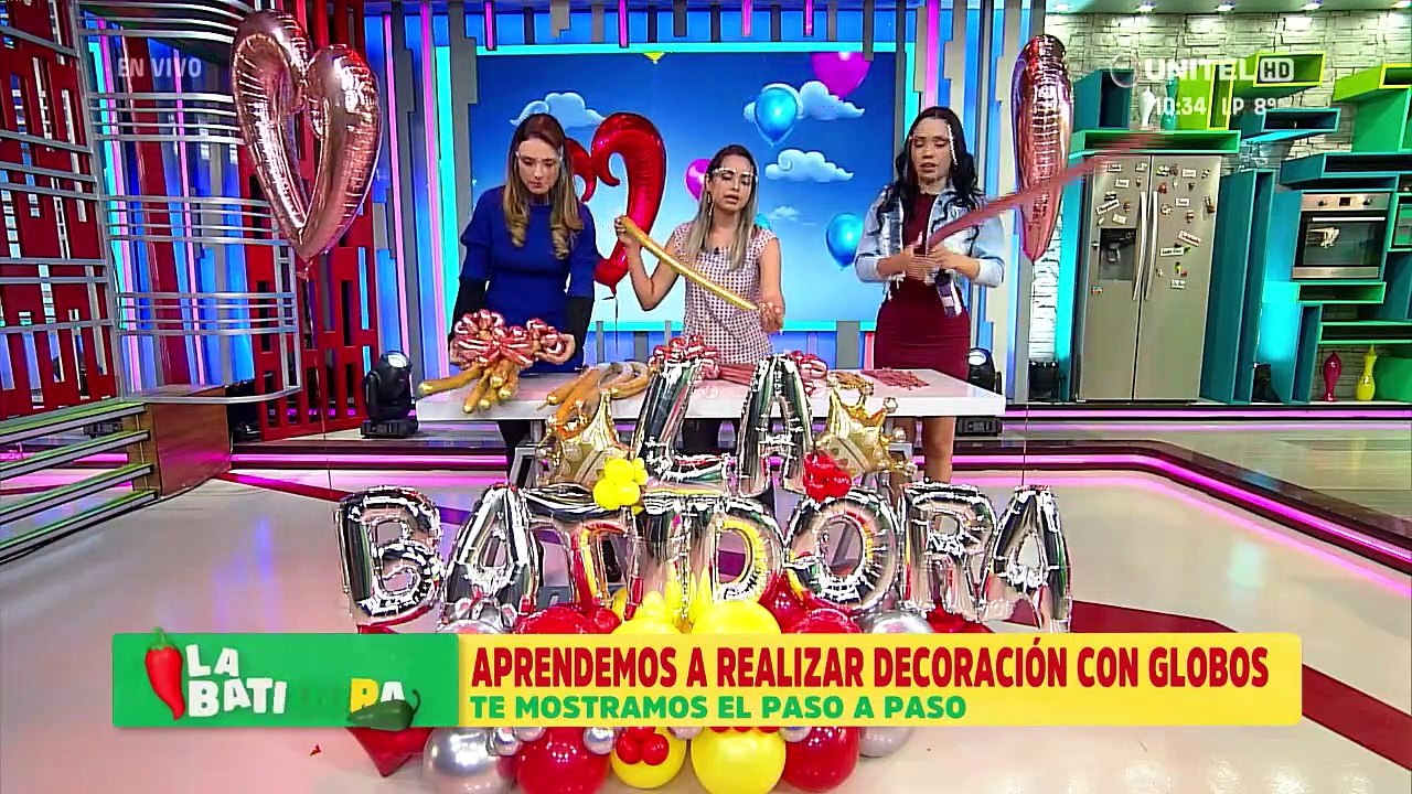 Aprendemos a realizar arreglos con globos