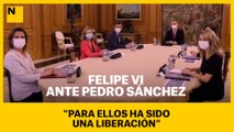 Felipe VI, ante Pedro Sánchez: 