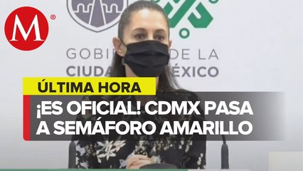 CdMx pasa a semáforo amarillo