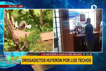 SMP: vecinos atemorizados por supuesta iglesia donde habitarían drogadictos