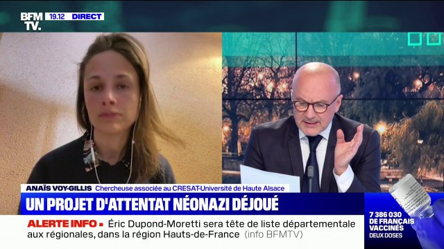 Attentat néonazi déjoué: pour Anaïs Voy-Gillis, chercheuse associée au CRESAT, il y a une multiplication de mouvements et de personnes isolées depuis le début des années 2010