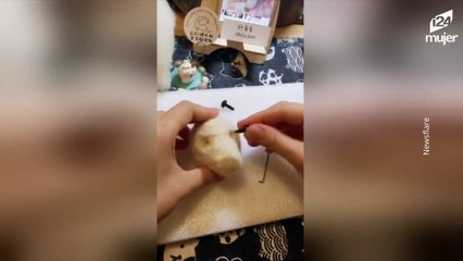 Talentosa chica hace con lana réplicas exactas de mascotas