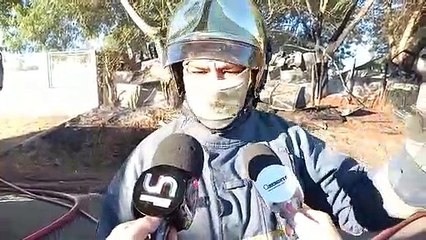 Cabo Mariano fala sobre incêndio em ferro-velho de Umuarama