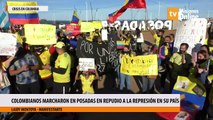 Colombianos marcharon en Posadas en repudio a la represión en su país