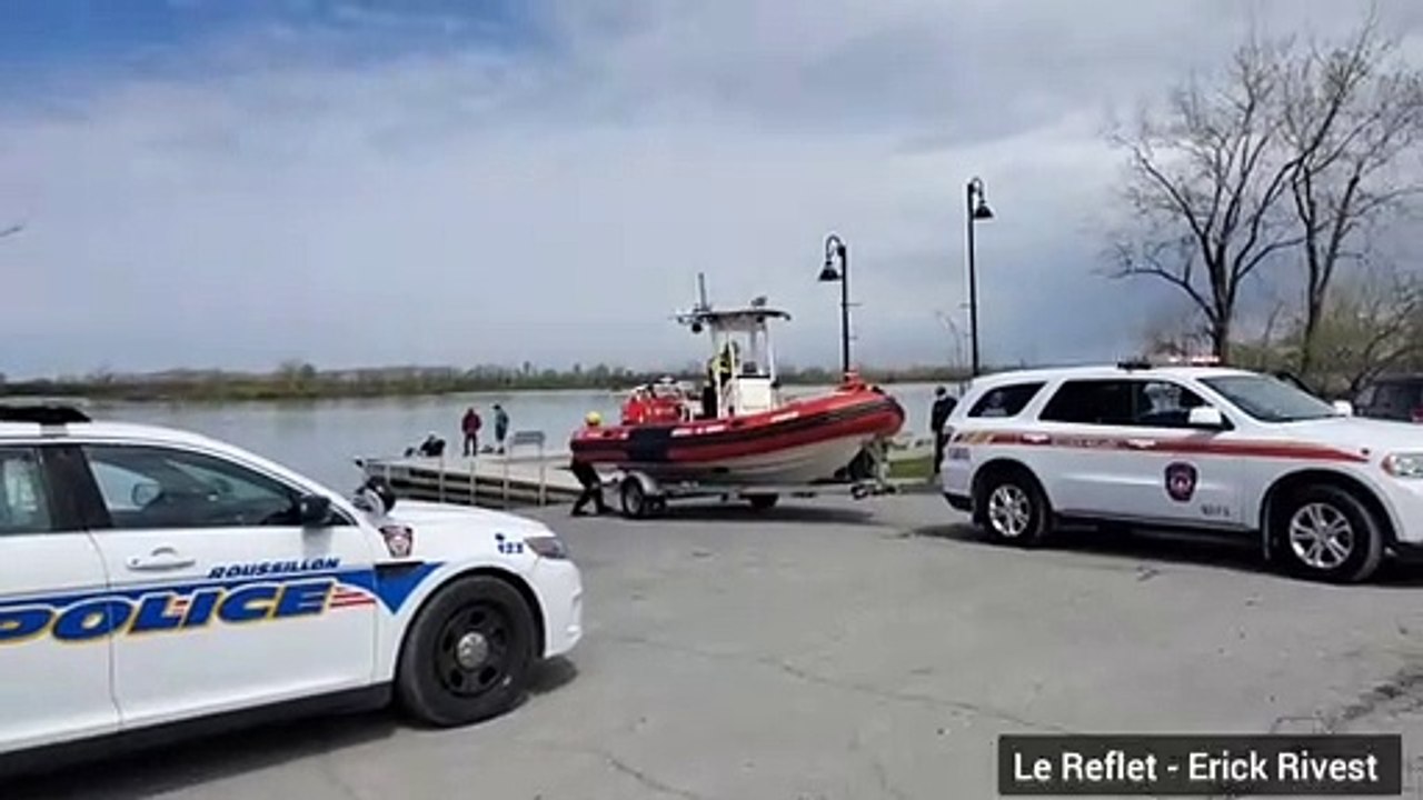 Intervention des services d'urgence à La Prairie