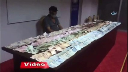 Dilencinin üstünden çıkan para şok etti!