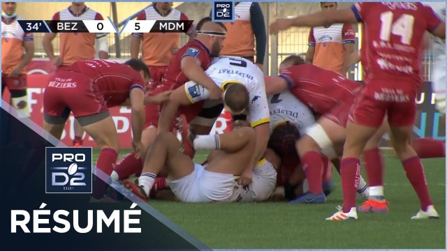 PRO D2 - Résumé AS Béziers Hérault-Stade Montois: 13-20 - J29 - Saison 2020/2021