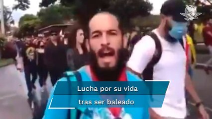 “Nos están matando en Colombia”, dijo joven el día que recibió 8 disparos durante protestas