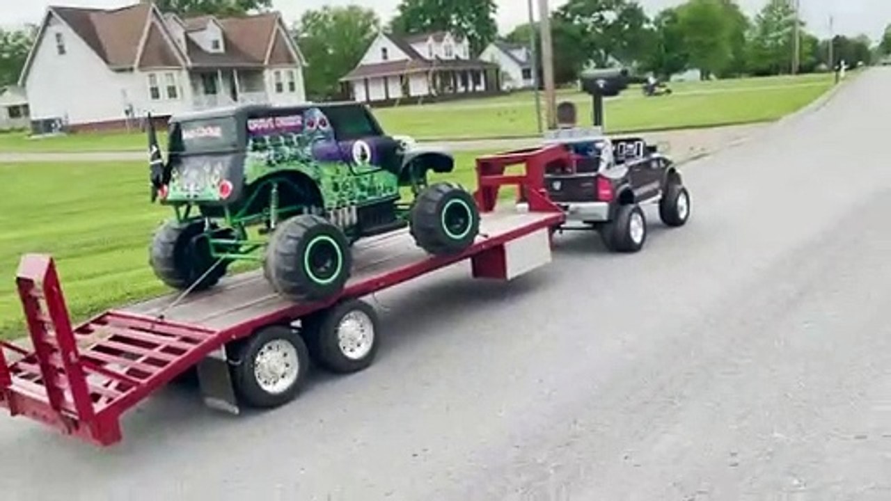 Power Wheels Towing Custom Trailer