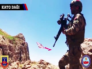 Mehmetçik Kato Dağı'nda bayrağı göndere çekti!