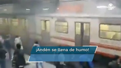 Reportan humo en tren de Pantitlán; ya fue retirado, explica Metro