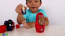 Spider Man And Iron Man Surprise Nesting Dolls Opening Fun With Ckn Toys