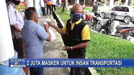 Dua Juta Masker dan 200 Paket Sembako Dibagikan untuk Insan Transportasi