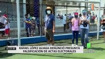 Rafael López Aliaga denunció presunta falsificación de actas electorales