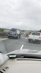 Military Hummer Jackknifes on Highway
