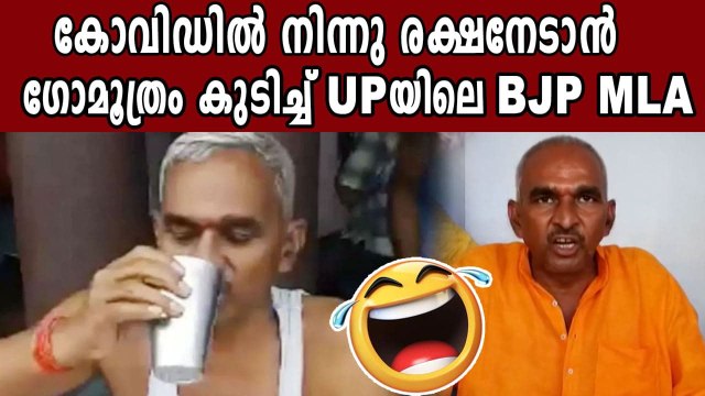 BJP MLA recommends drinking gaumutra to stop Covid spread, demonstrates on camera