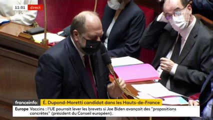 Marine Le Pen à propos d'Eric Dupond-Moretti: "J'ai vu beaucoup de forts en gueule venir ici et repartir humiliés par l'expérience"
