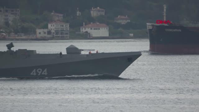 ÇANAKKALE RUS SAVAŞ GEMİSİ, ÇANAKKALE BOĞAZI'NDAN GEÇTİ