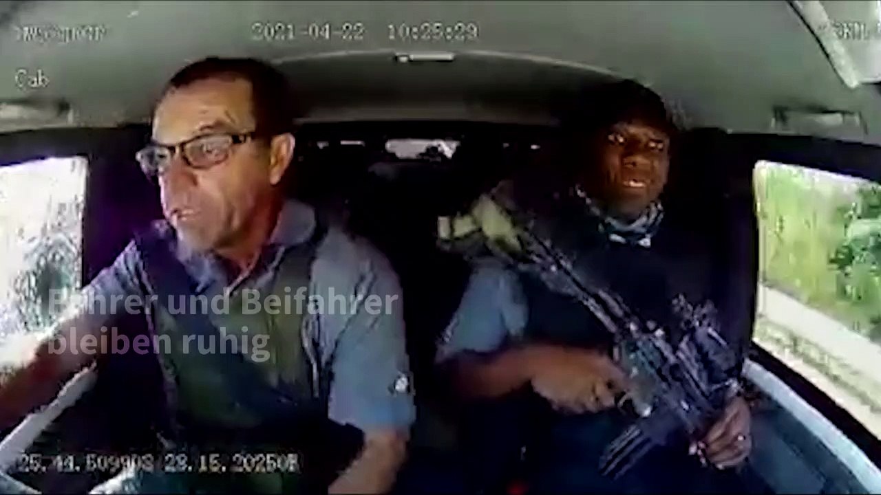 Filmreifer Überfall auf Geldtransporter in Südafrika