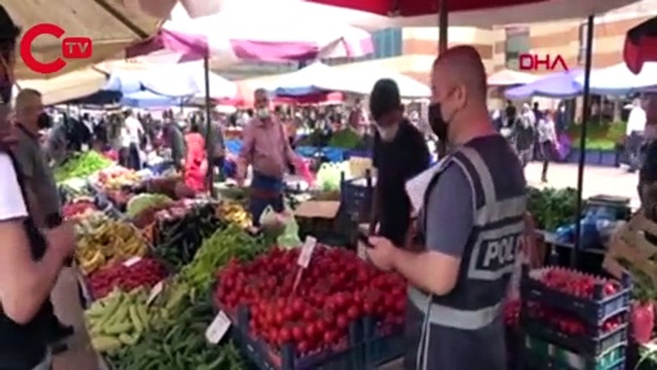 Edirne'de pazarcı esnafına, poşeti açmak için elini diliyle ıslatmasına ceza