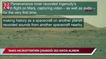 'Mars helikopteri'nin uçuşu sırasında çıkardığı sesler kayda alındı