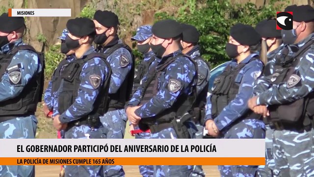 Discurso del gobernador en el acto por el 165° aniversario de la policía de Misiones
