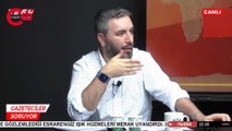 Canlı yayında başına poşet geçirip protesto etti