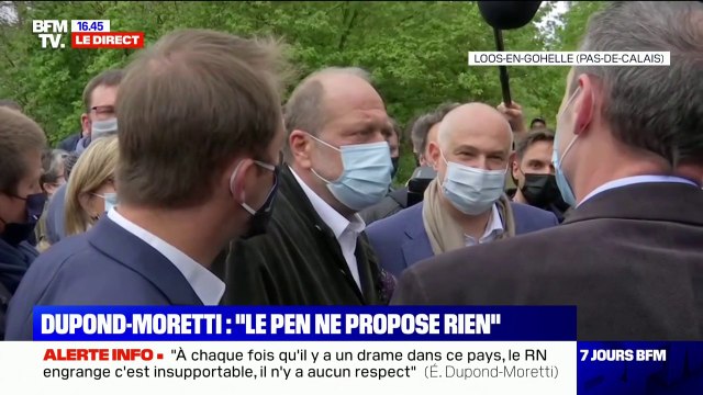 Éric Dupond-Moretti accuse Marine Le Pen d' utiliser la région comme un brouillon pour ses ambitions personnelles